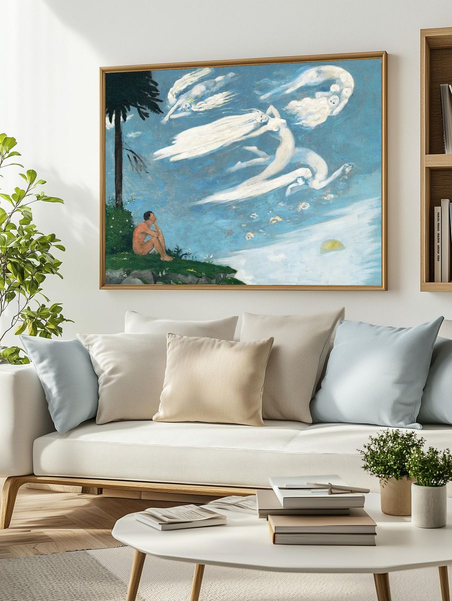 Dreaming Man — Fine Art Print. — room view 2