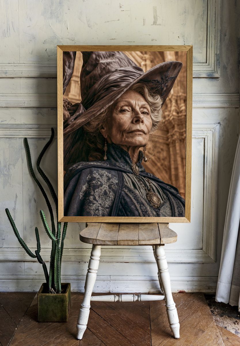 Mystic Elder Portrait Print. room preview