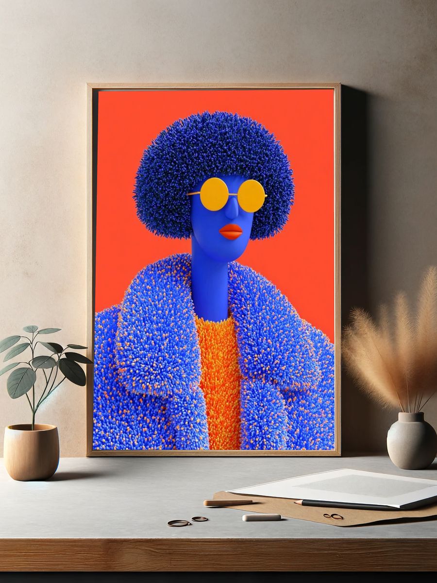 Pop Art Portrait Print. — room view 2