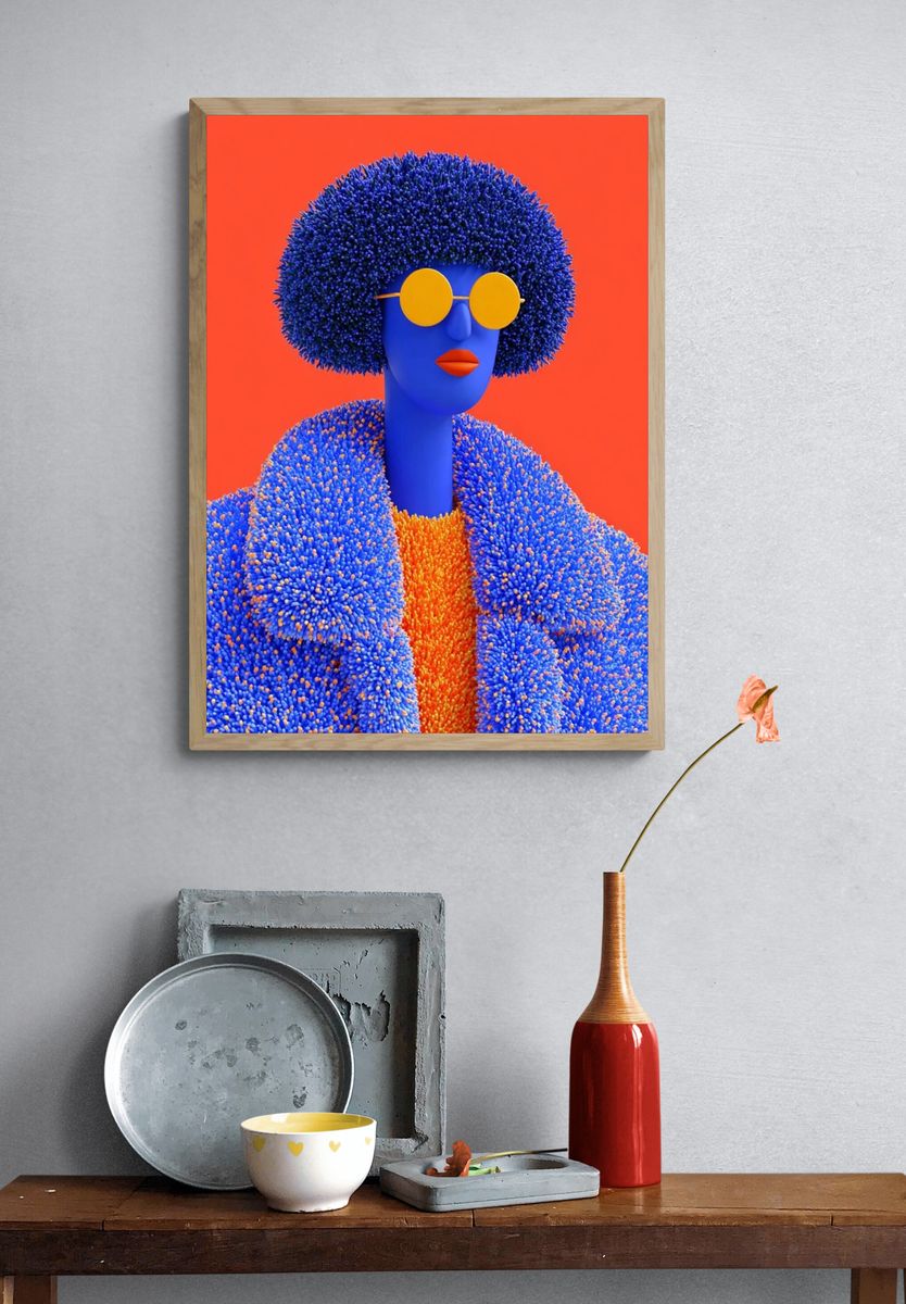 Pop Art Portrait Print. — room view 3