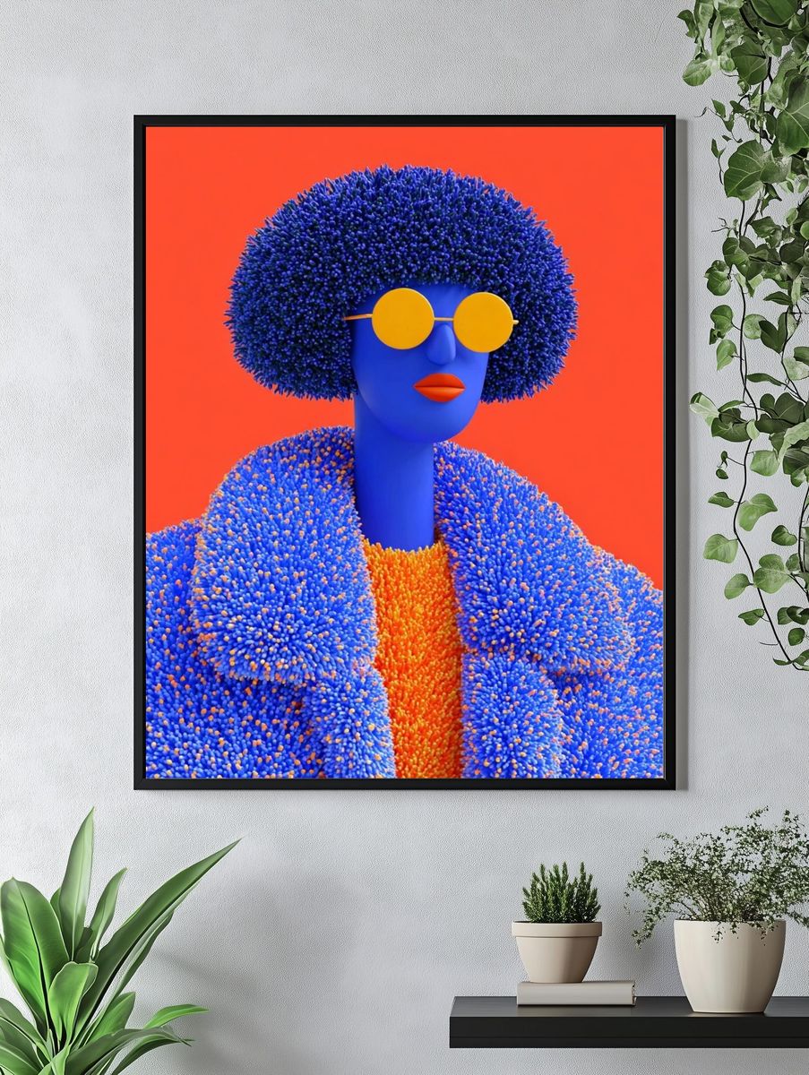 Pop Art Portrait Print. — room view 4