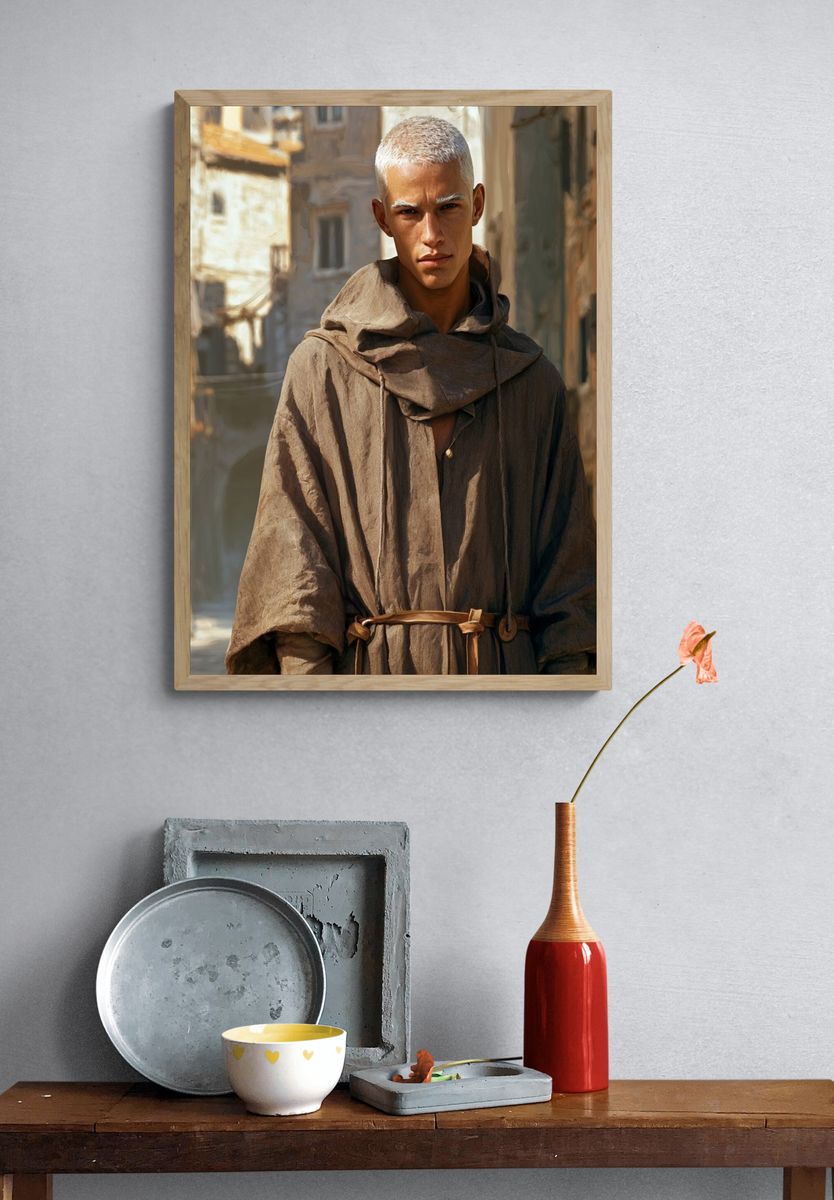 Monastic Portrait — Fine-Art Print. — room view 3