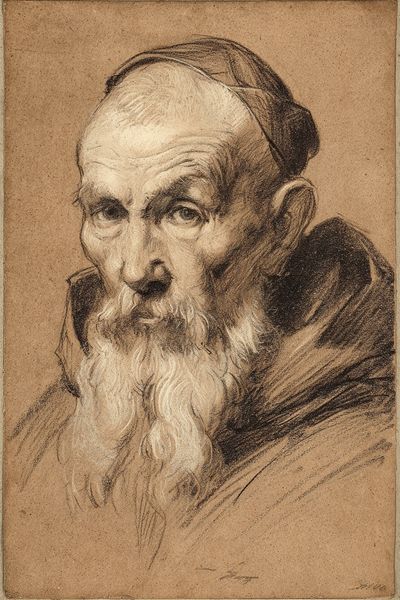 Elderly Monk Portrait — Fine Art Print. poster