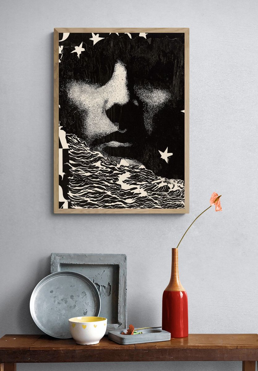 Starry Night Portrait — Fine Art Print. — room view 3