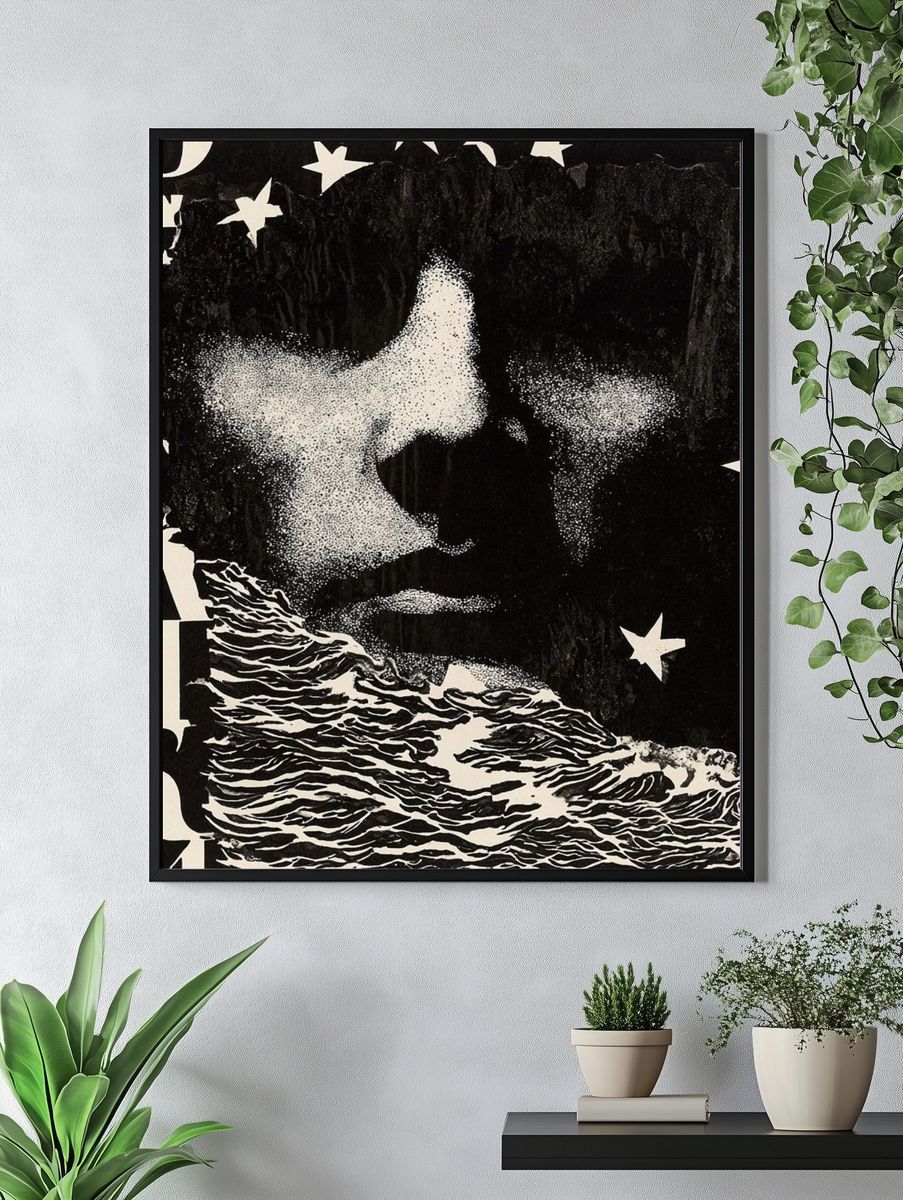 Starry Night Portrait — Fine Art Print. — room view 4