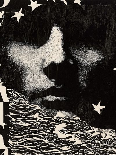 Starry Night Portrait — Fine Art Print. poster