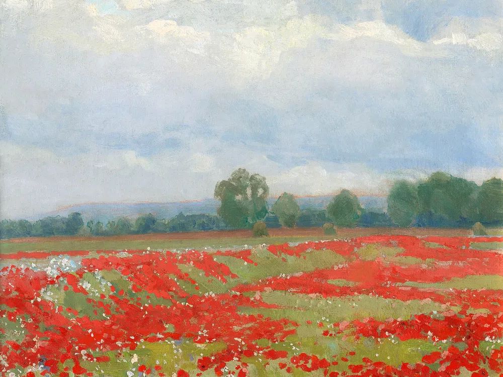 Landscape (1900) impressionism art Lajos. poster — fine-art art