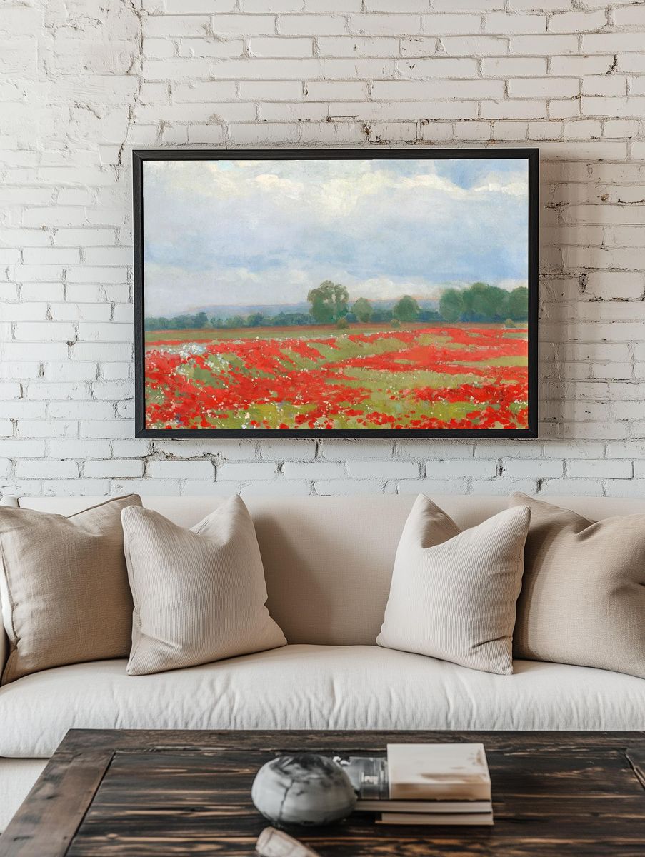 Landscape (1900) impressionism art Lajos. — room view 1