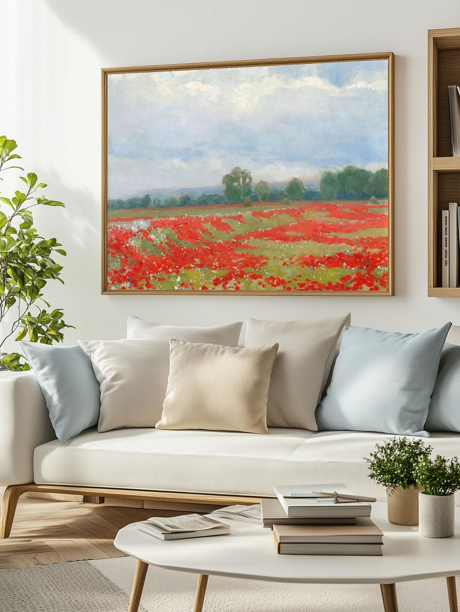 Landscape (1900) impressionism art Lajos. — room view 2