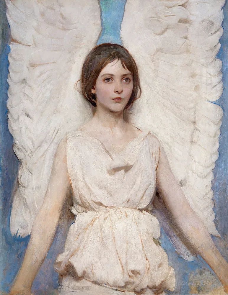Angel (1887) painting high resolution. poster detail