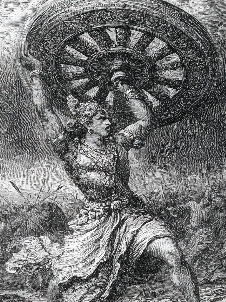 Atlas Holding the Heavens Print. poster — fine-art art