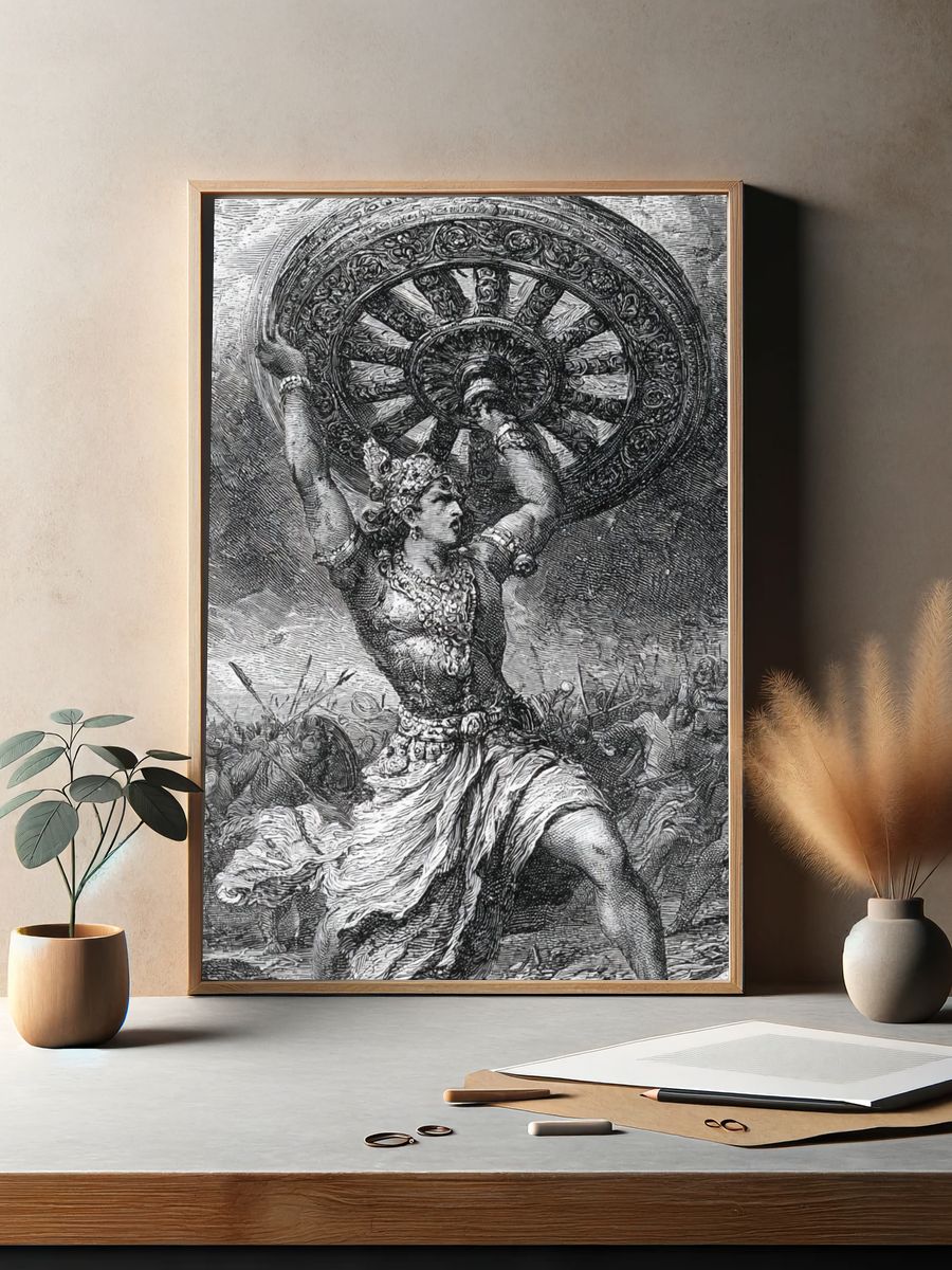 Atlas Holding the Heavens Print. — room view 2