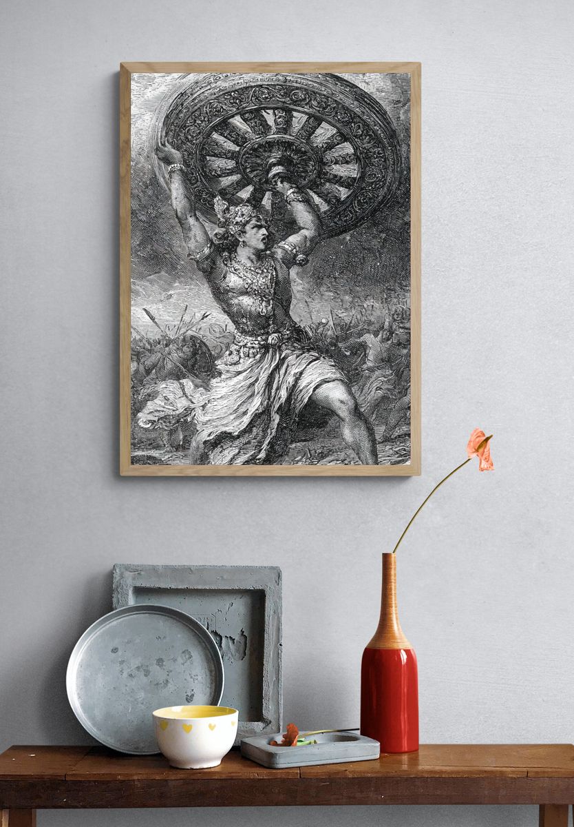 Atlas Holding the Heavens Print. — room view 3