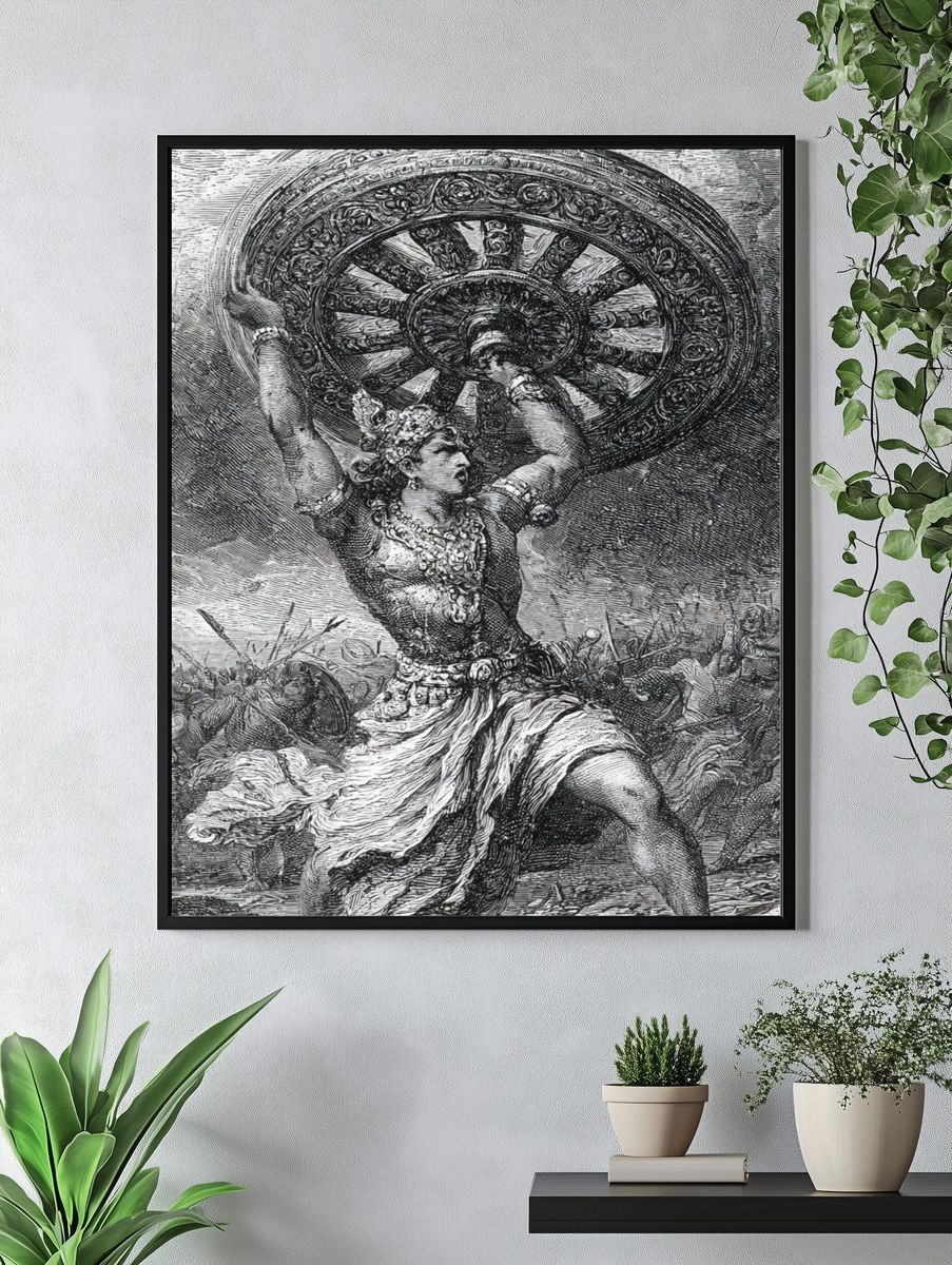 Atlas Holding the Heavens Print. — room view 4