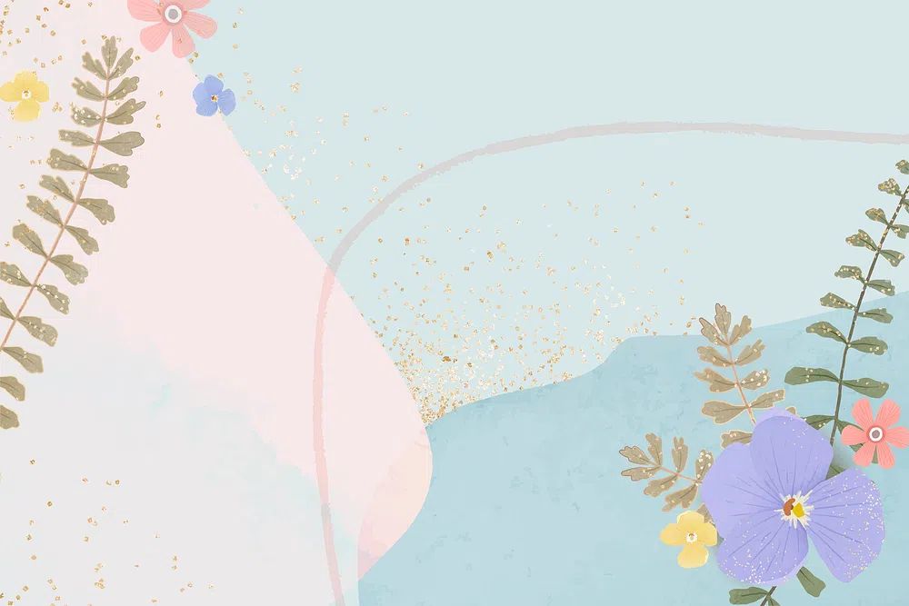 Floral Abstract Art Poster. poster detail