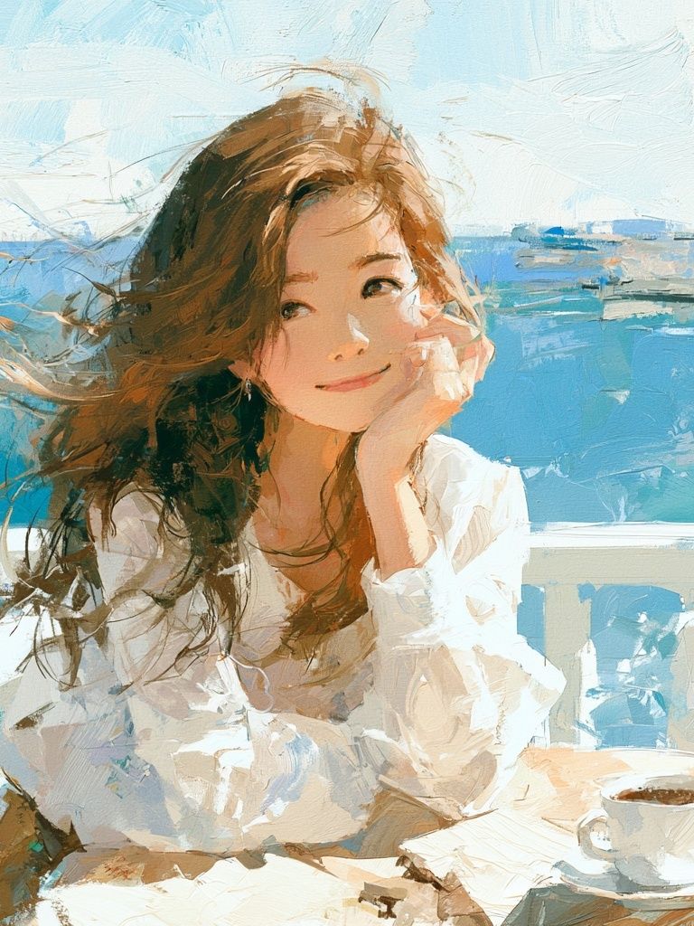 Seaside Portrait Fine-Art Poster. poster — fine-art art