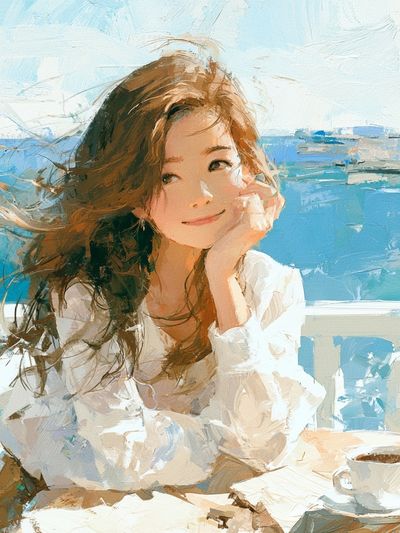 Seaside Portrait Fine-Art Poster.