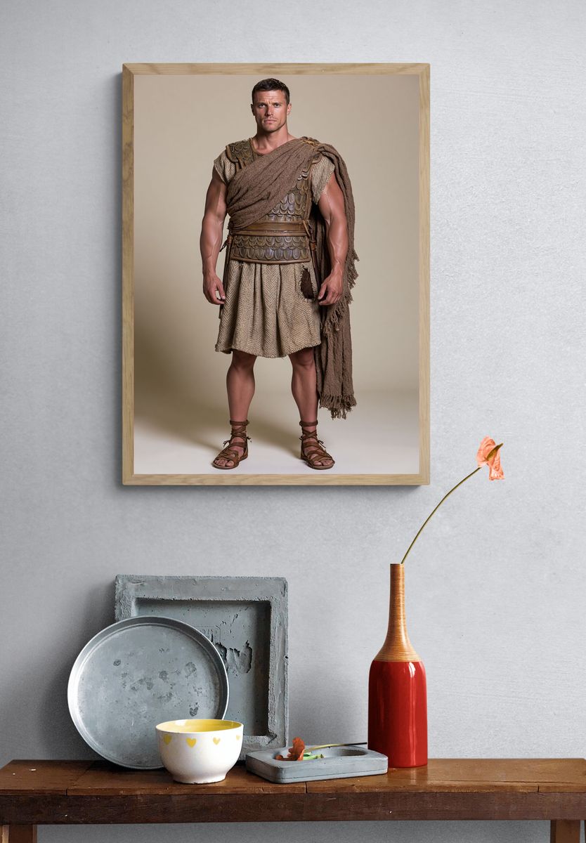 Ancient Warrior Portrait Poster. — room view 3