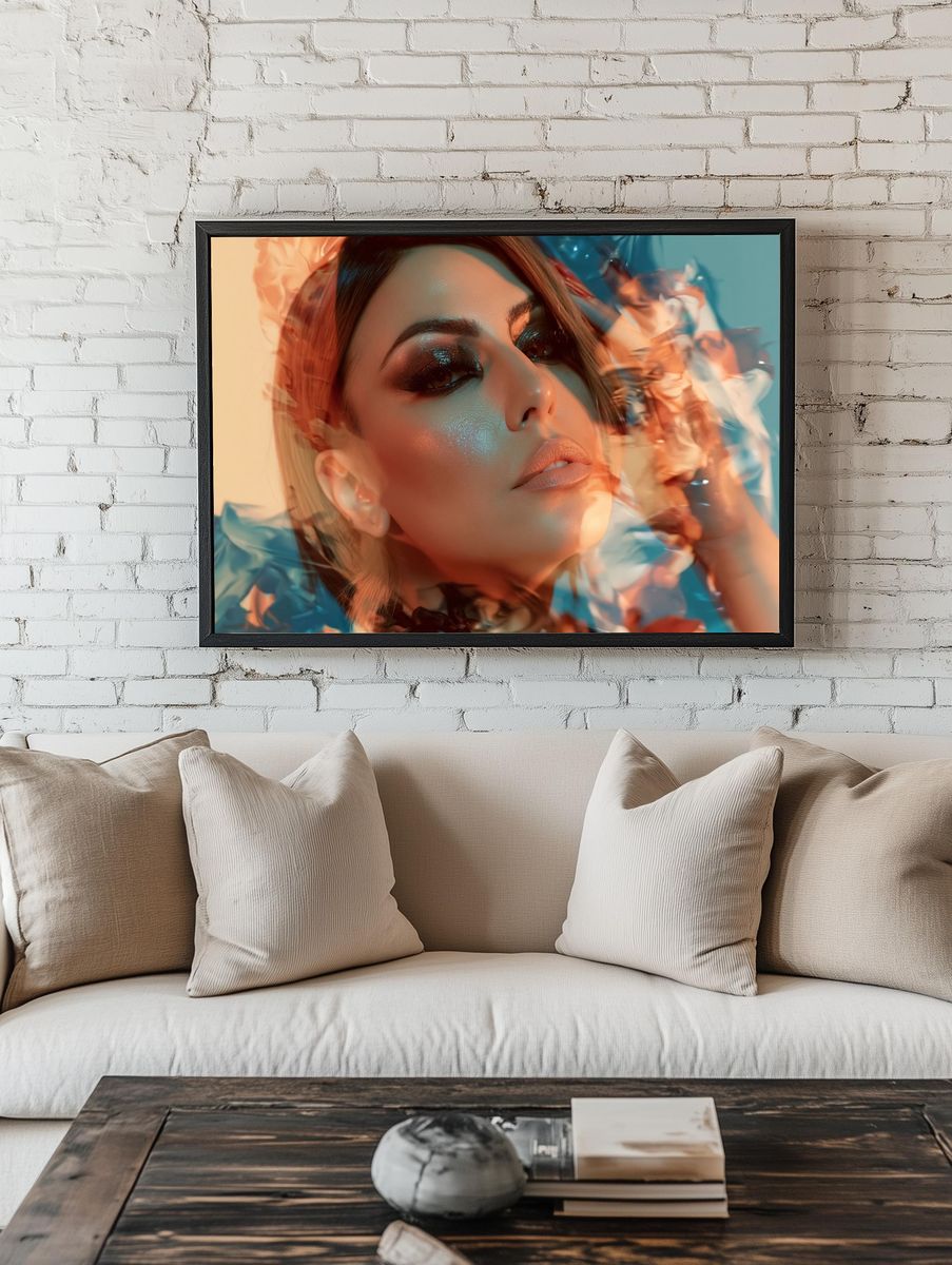 Dreamy Glam Portrait Poster. — room view 1