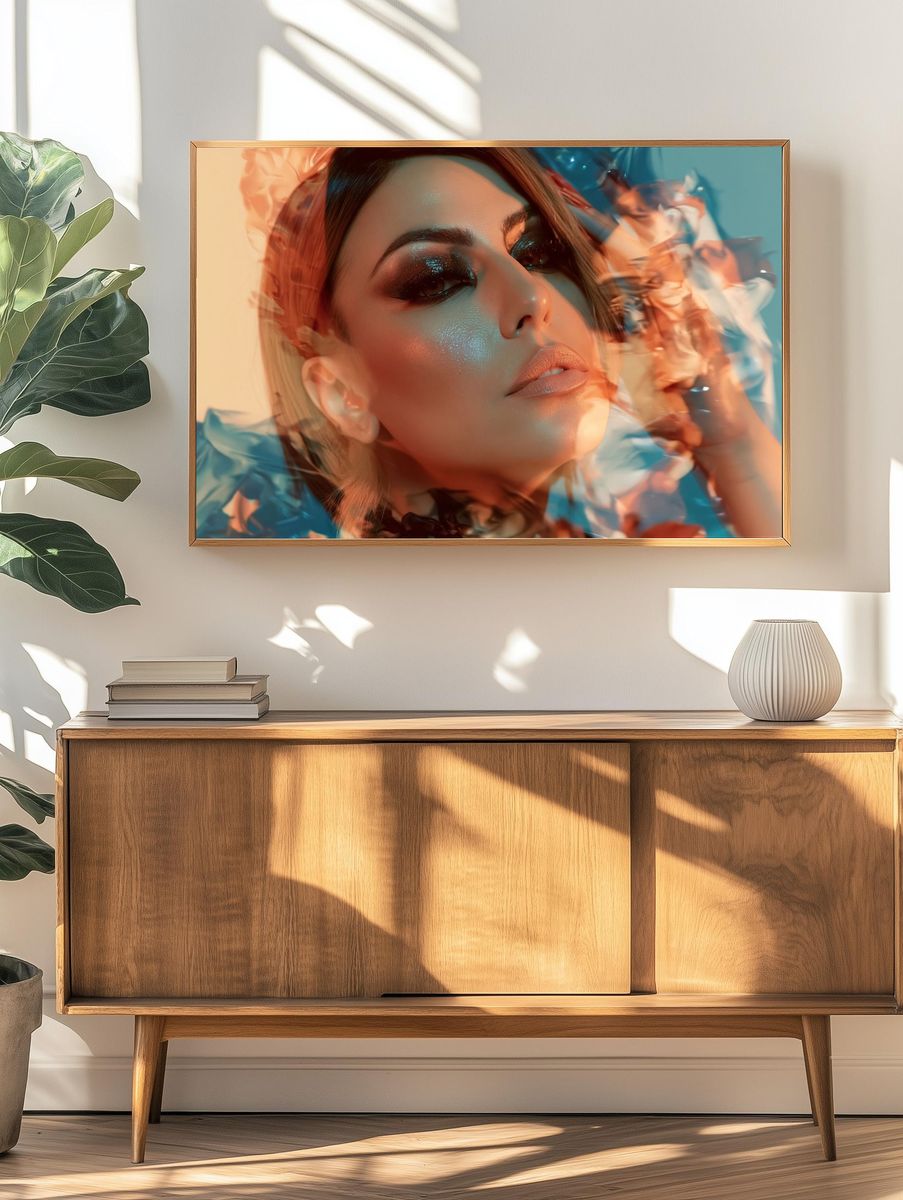 Dreamy Glam Portrait Poster. — room view 3
