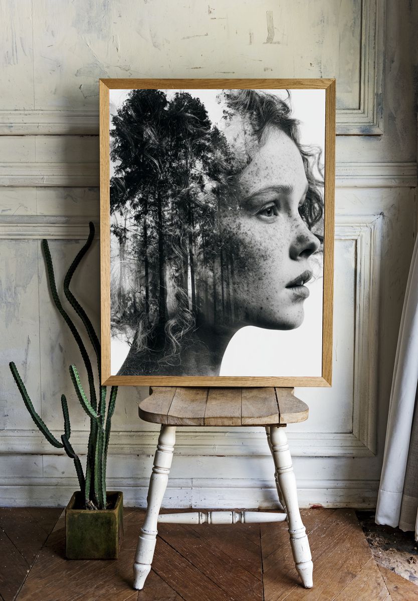 Forest Portrait Fine-Art Print. — room view 1
