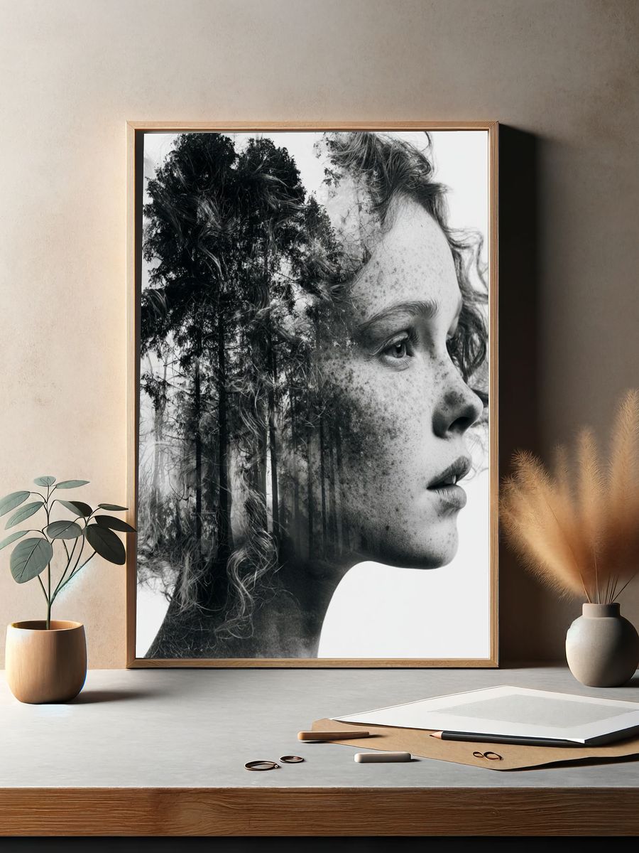 Forest Portrait Fine-Art Print. — room view 2