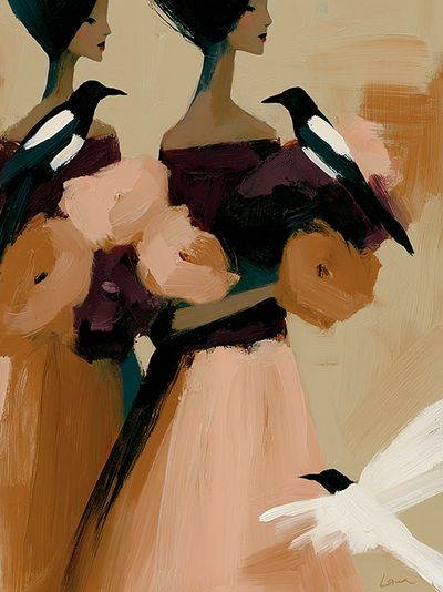 Elegant Bird Portrait Fine-Art Poster.