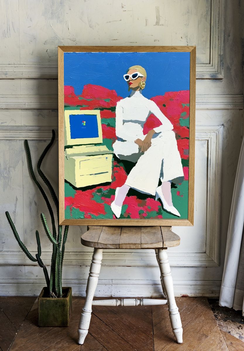 Fashion Figure Pop-Art Poster. room preview