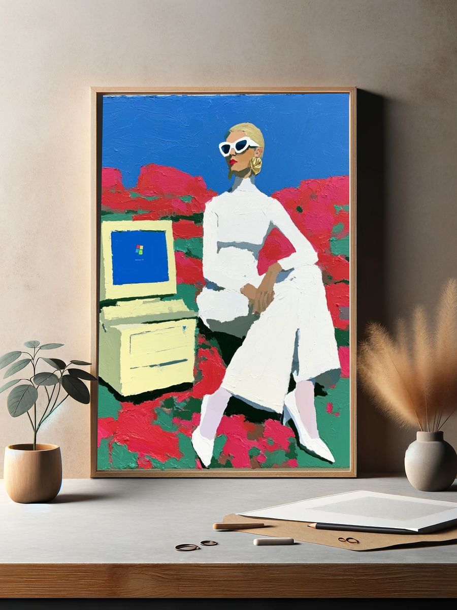 Fashion Figure Pop-Art Poster. — room view 2