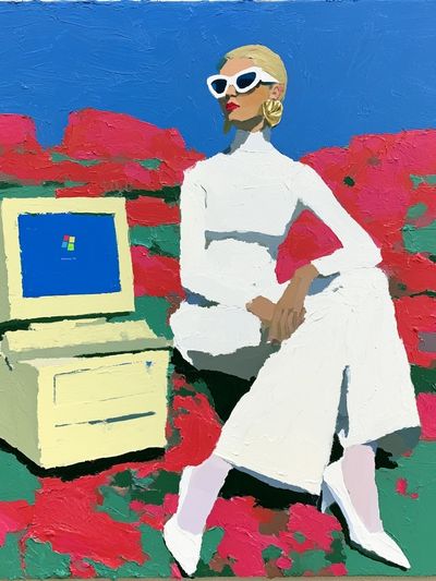 Fashion Figure Pop-Art Poster. poster