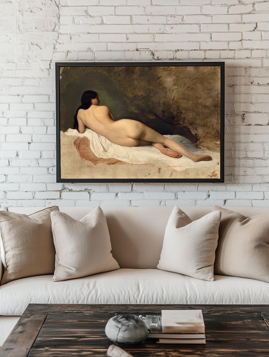 Naked woman posing sexually showing. — room view 1