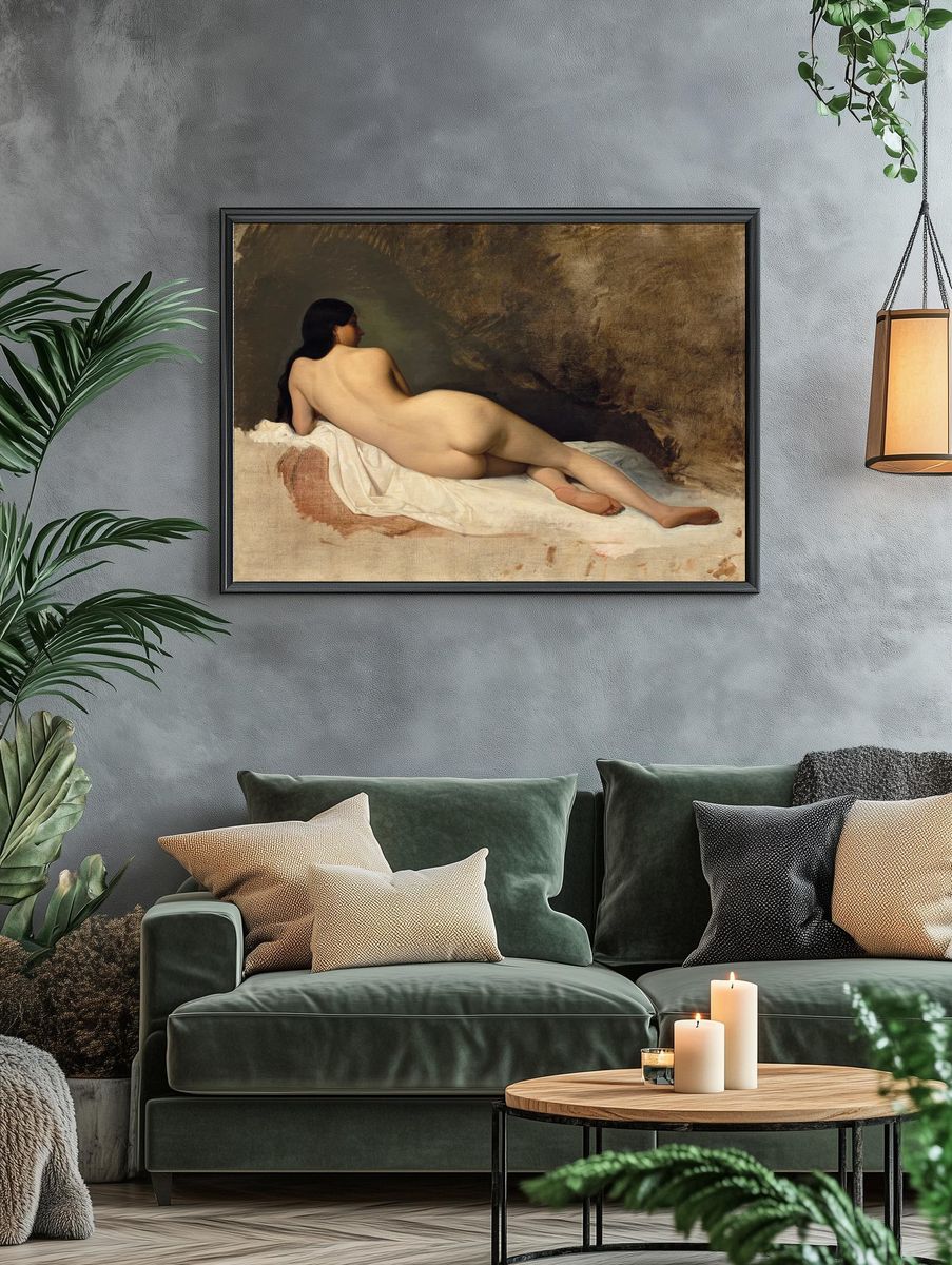Naked woman posing sexually showing. — room view 4