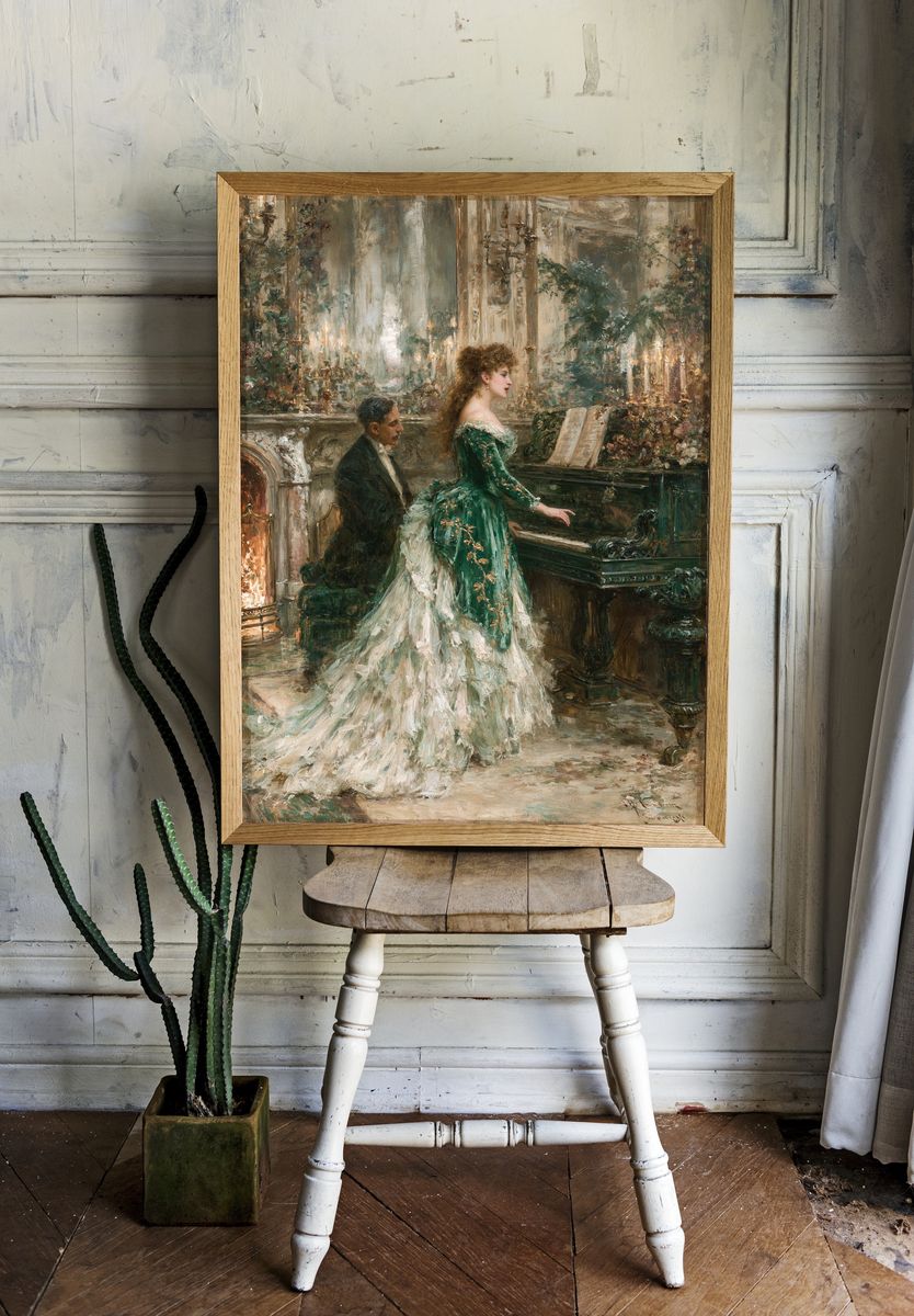 Elegant Opera Scene Fine-Art Print. room preview