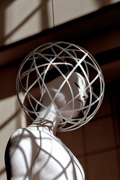 Abstract Sculpture Portrait Poster. poster detail