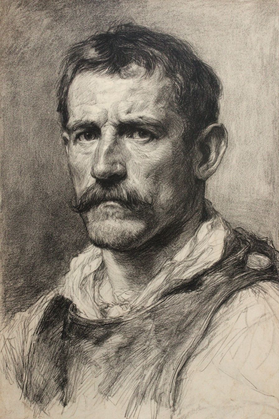 Portrait of a Man — Fine Art Print. poster detail