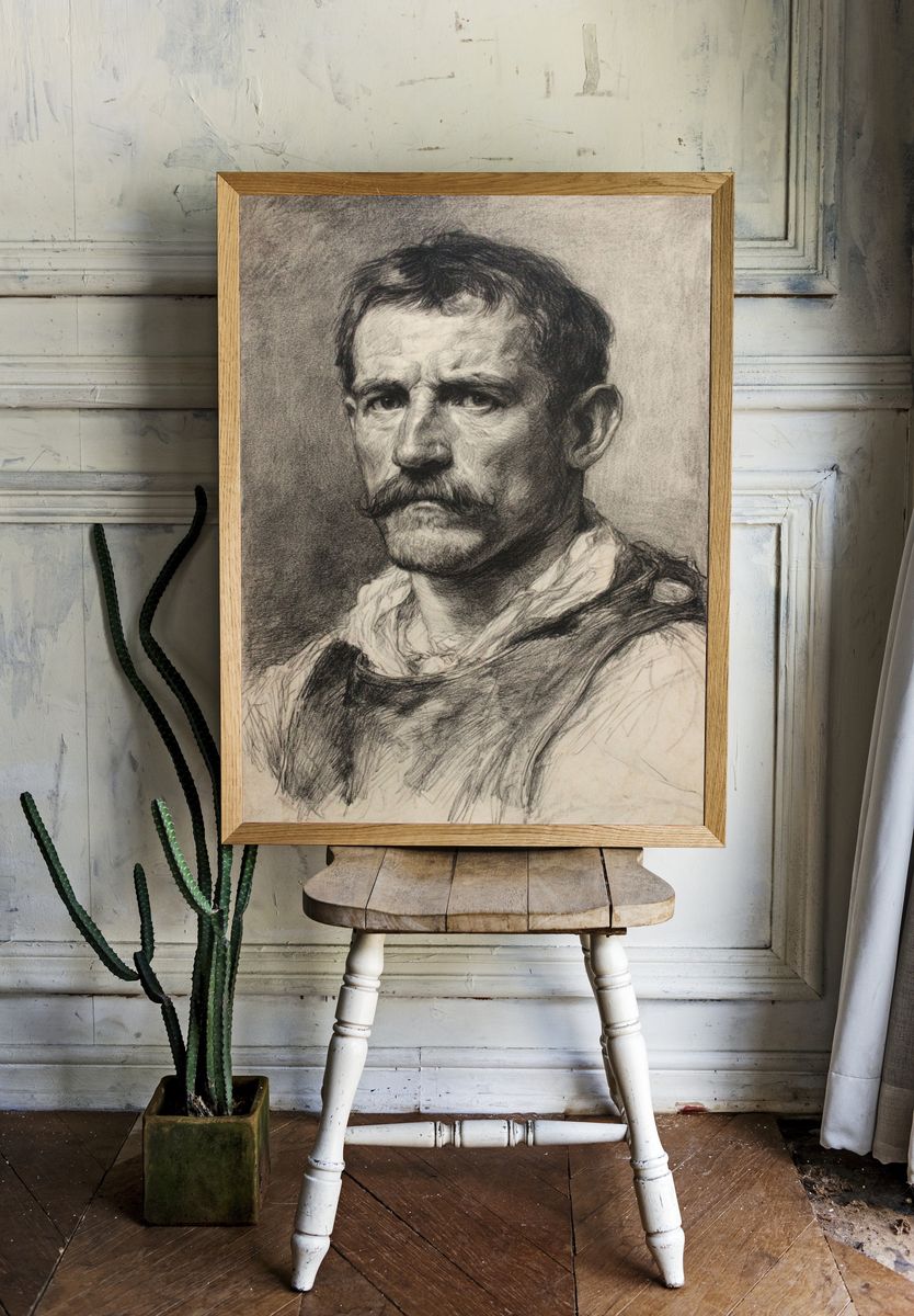 Portrait of a Man — Fine Art Print. — room view 1