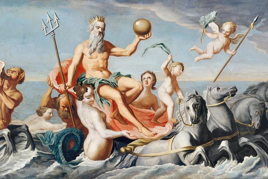 Return Neptune (ca. 1754) John. poster — fine-art art