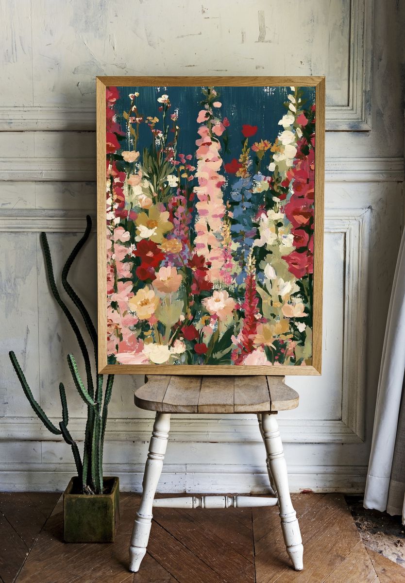 Wildflower Garden Fine-Art Poster. room preview