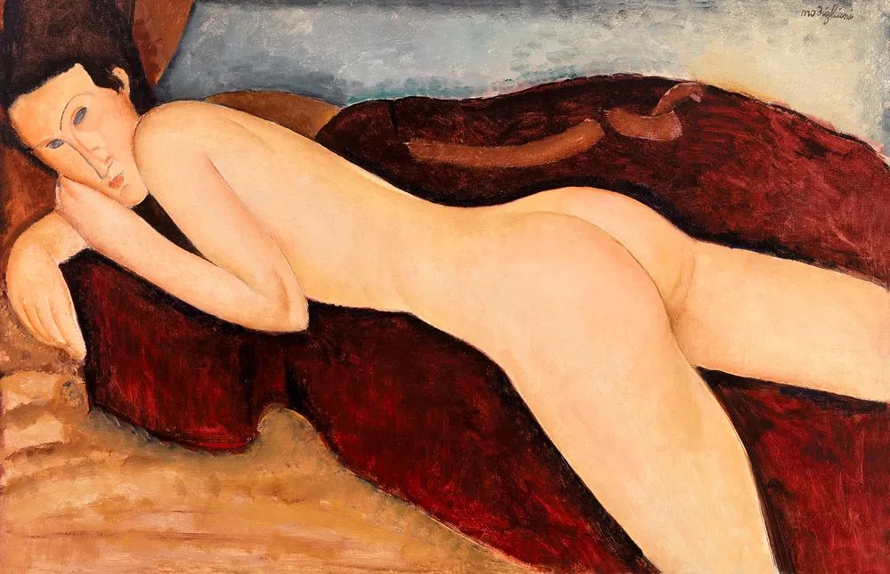 Amedeo Modigliani's Reclining Nude Back. poster detail