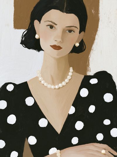 Elegant Portrait Illustration Poster. poster