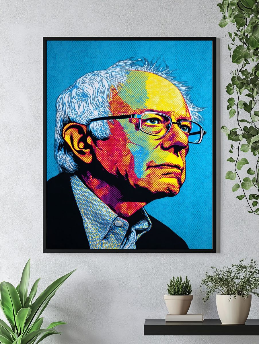 Bernie Sanders Pop Art Poster. — room view 4