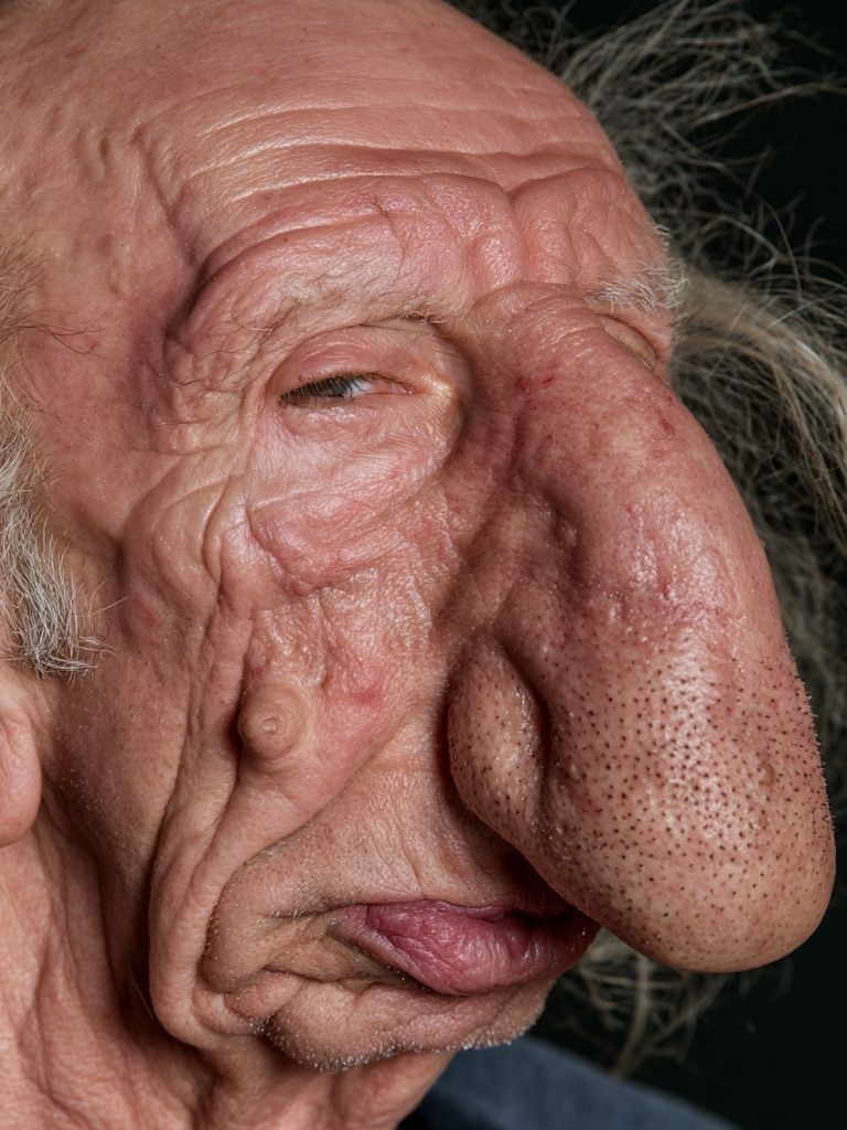 Surreal Elderly Portrait Print. poster — fine-art art