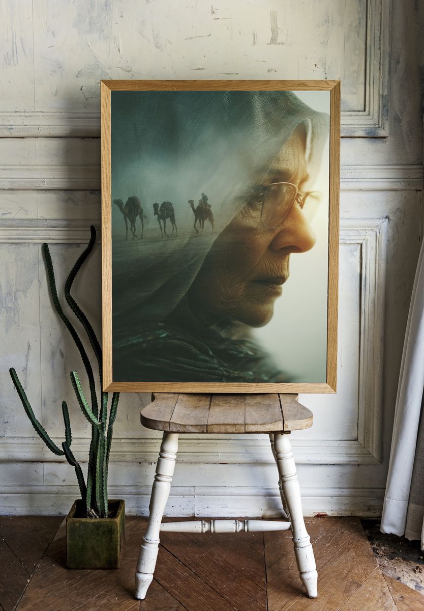 Desert Vision Portrait Print. — room view 1