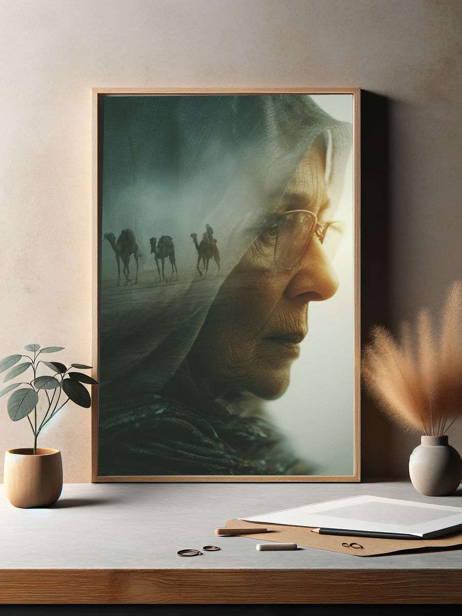 Desert Vision Portrait Print. — room view 2
