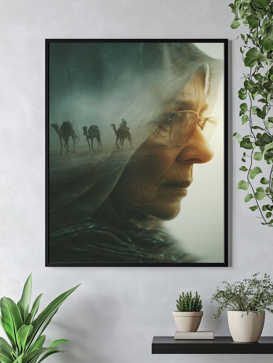 Desert Vision Portrait Print. — room view 4