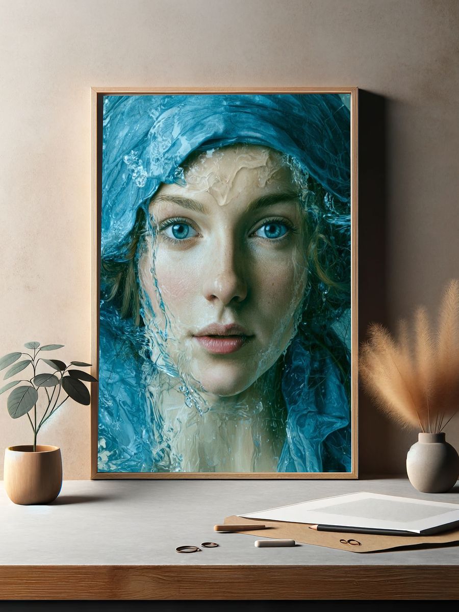 Aquatic Portrait Fine-Art Print. — room view 2