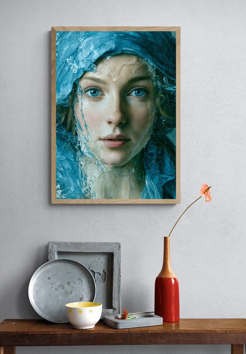 Aquatic Portrait Fine-Art Print. — room view 3