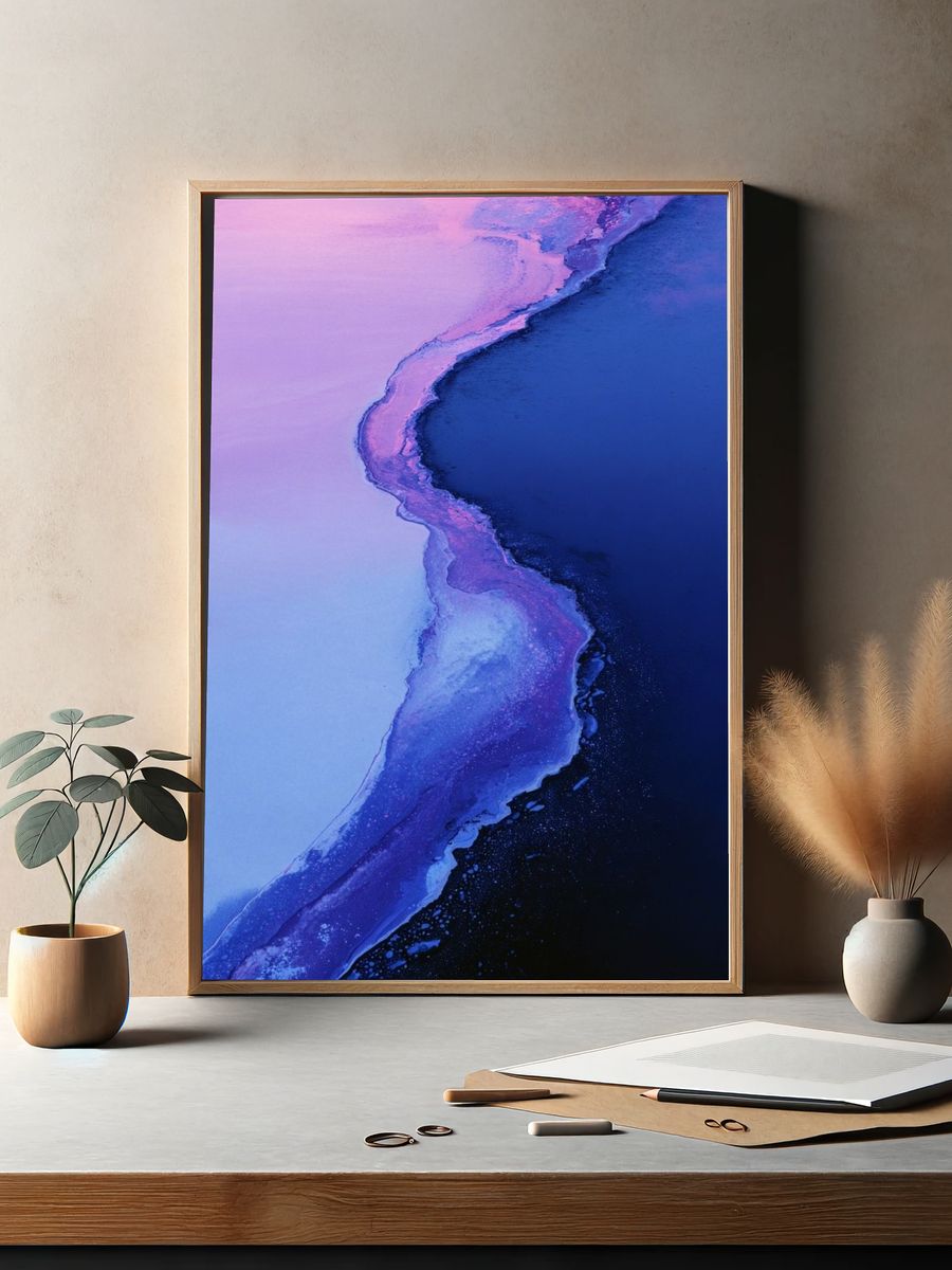 Serene Water's Edge — Fine Art Print. — room view 2