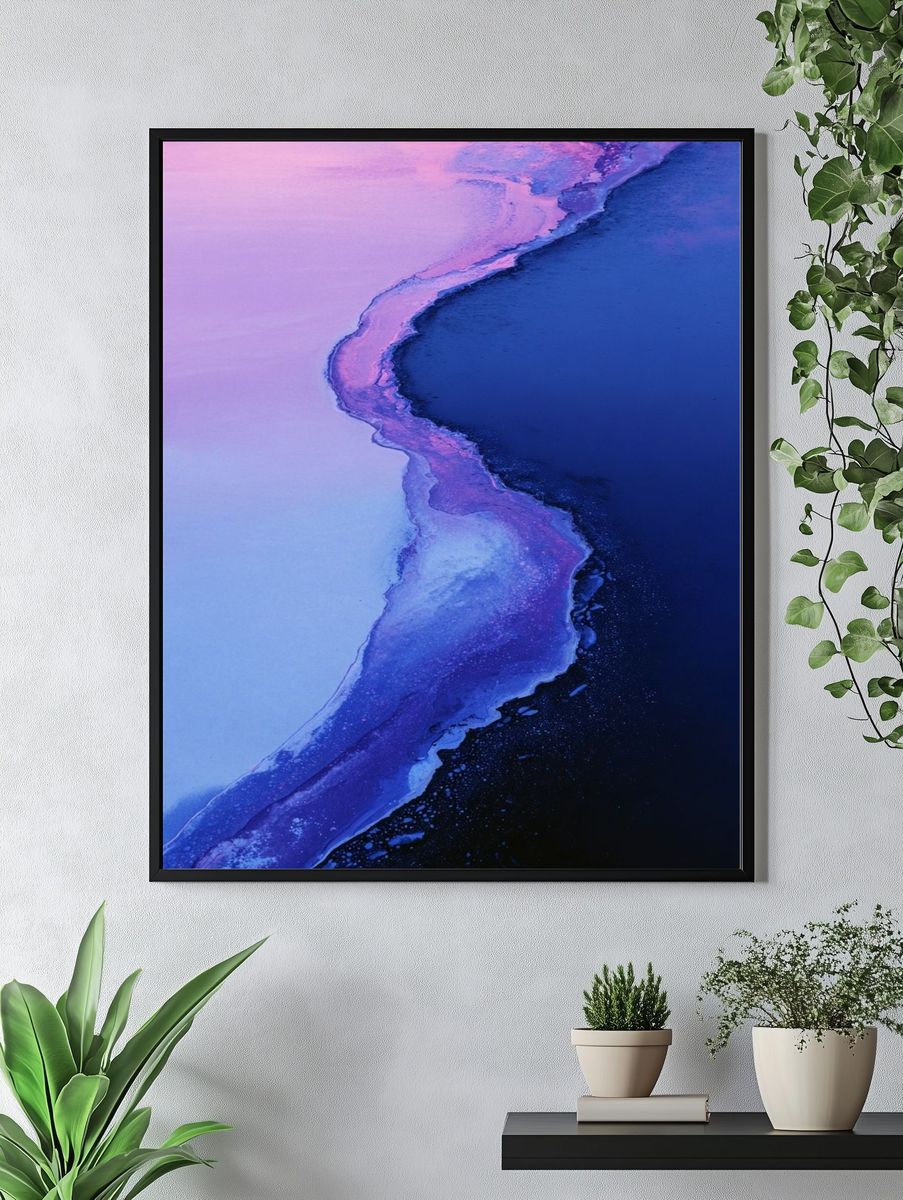 Serene Water's Edge — Fine Art Print. — room view 4