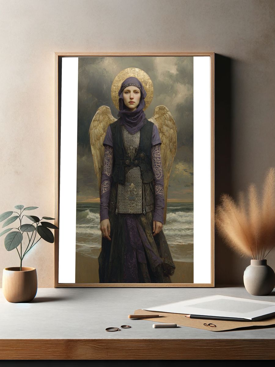 Mystic Angel Portrait Fine-Art Print. — room view 2